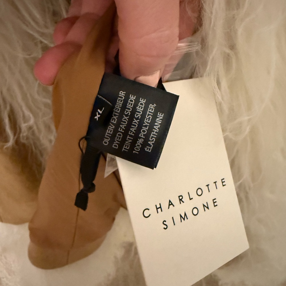 NWT Charlotte Simone Penny Lane Coat, Mongolian Fur Trim - Picture 4 of 4